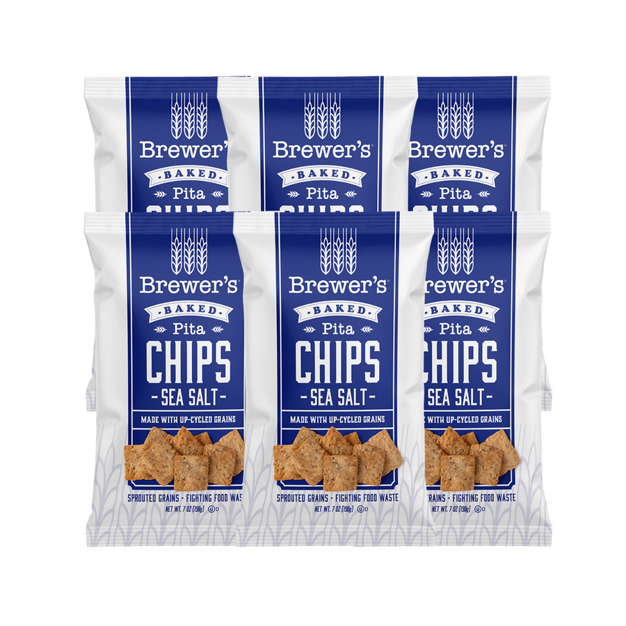 Sea Salt Pita Chips A healthy amount of whole grains and the perfect amount of sea salt. They pair perfectly with Dips, Cheese, Soup, Salad or just to snack on.