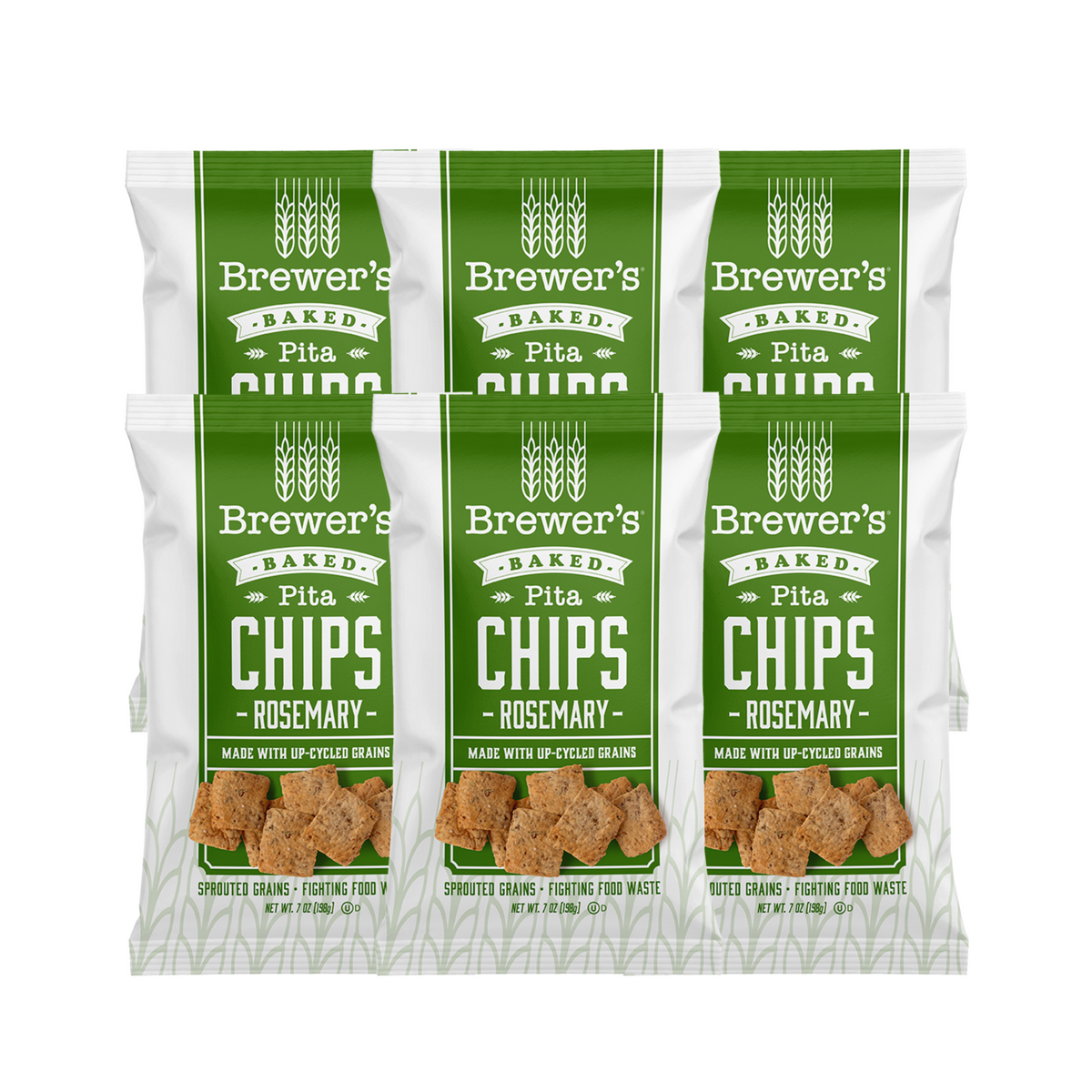 Rosemary Pita Chips 6 Pack BREWER'S FOODS